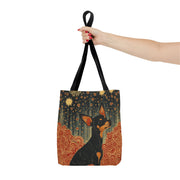 Charming Miniature Pinscher Tote Bag – Starry Night Art Design