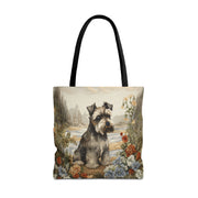 Miniature Schnauzer Serenity Tote Bag, Artistic Canvas Gift for Dog Lovers