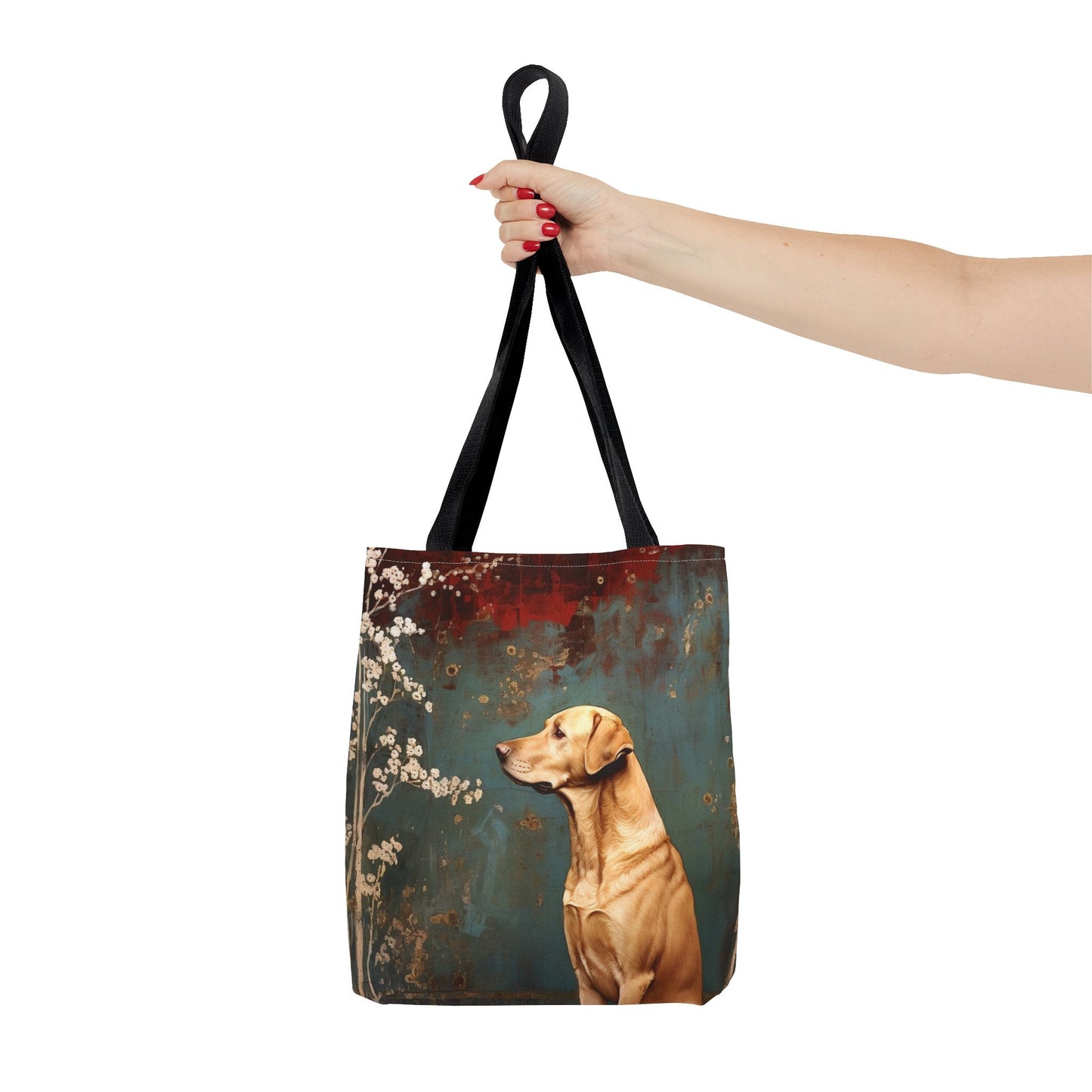 Labrador Meadow Blossoms Tote Bag – Stylish & Eco-Friendly Dog Lover Gift