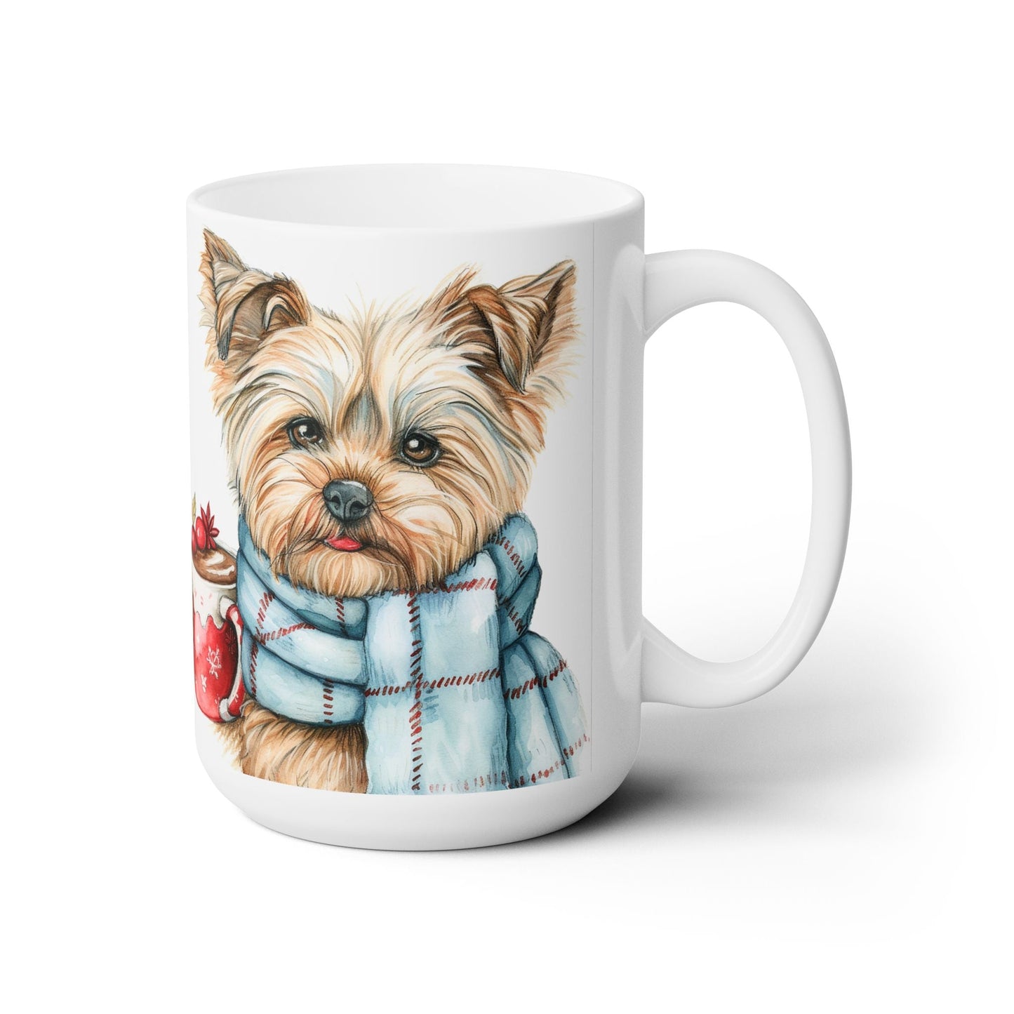 Yorkie Christmas Mug - Adorable Yorkshire Terrier Coffee Cup Gift