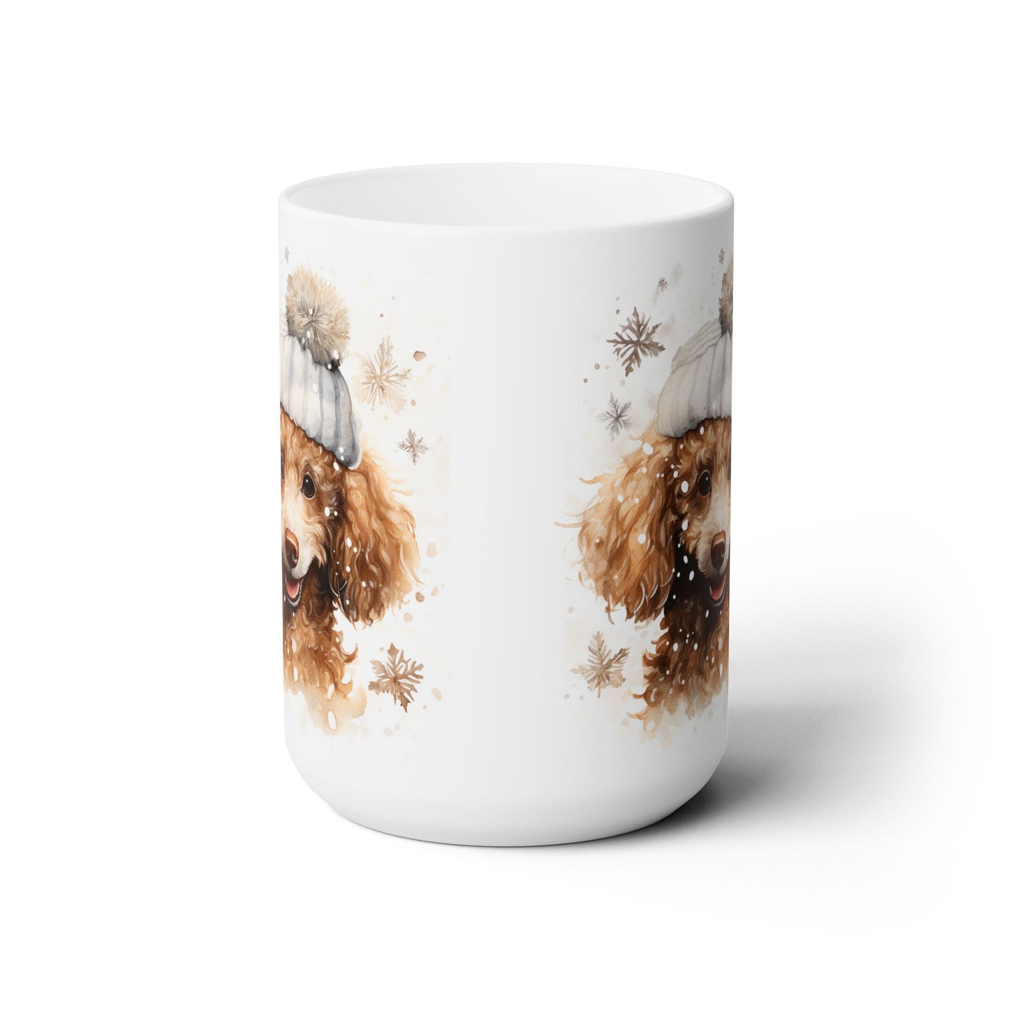 Poodle Winter Wonderland Mug – Cozy Coffee Mug for Dog Lovers