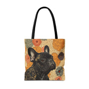 French Bulldog Floral Tote Bag – Eco-Friendly & Stylish Market Bag