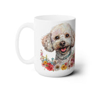 Charming Poodle Floral Mug – Perfect for Dog Moms & Pet Lovers