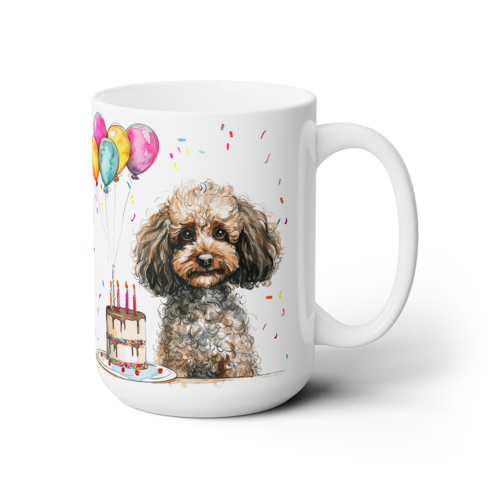 Poodle Party Mug - Birthday Celebration Coffee Cup for Dog Lovers