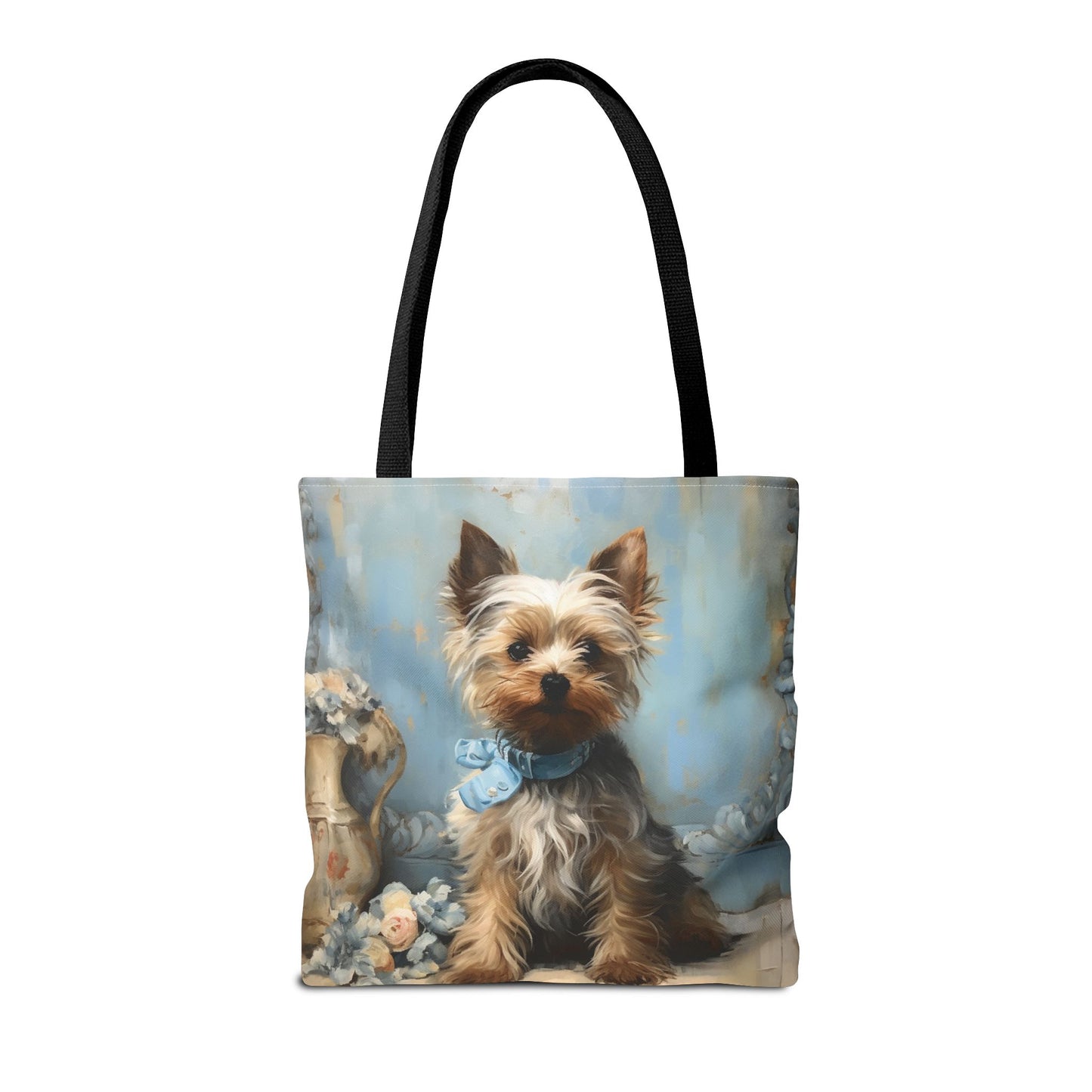 Yorkie Lover's Canvas Tote Bag - Charming Yorkshire Terrier Design