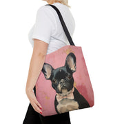 Elegant Frenchie Canvas Tote Bag – Stylish Gift for Dog Lovers