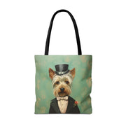 Yorkshire Terrier Top Hat Tote Bag, Eco-Friendly & Stylish Gift