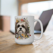 Shih Tzu Floral Coffee Mug – Cute Gift for Dog Lovers