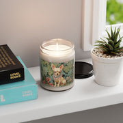 Charming Chihuahua Candle – Floral Design Pet Lover Gift