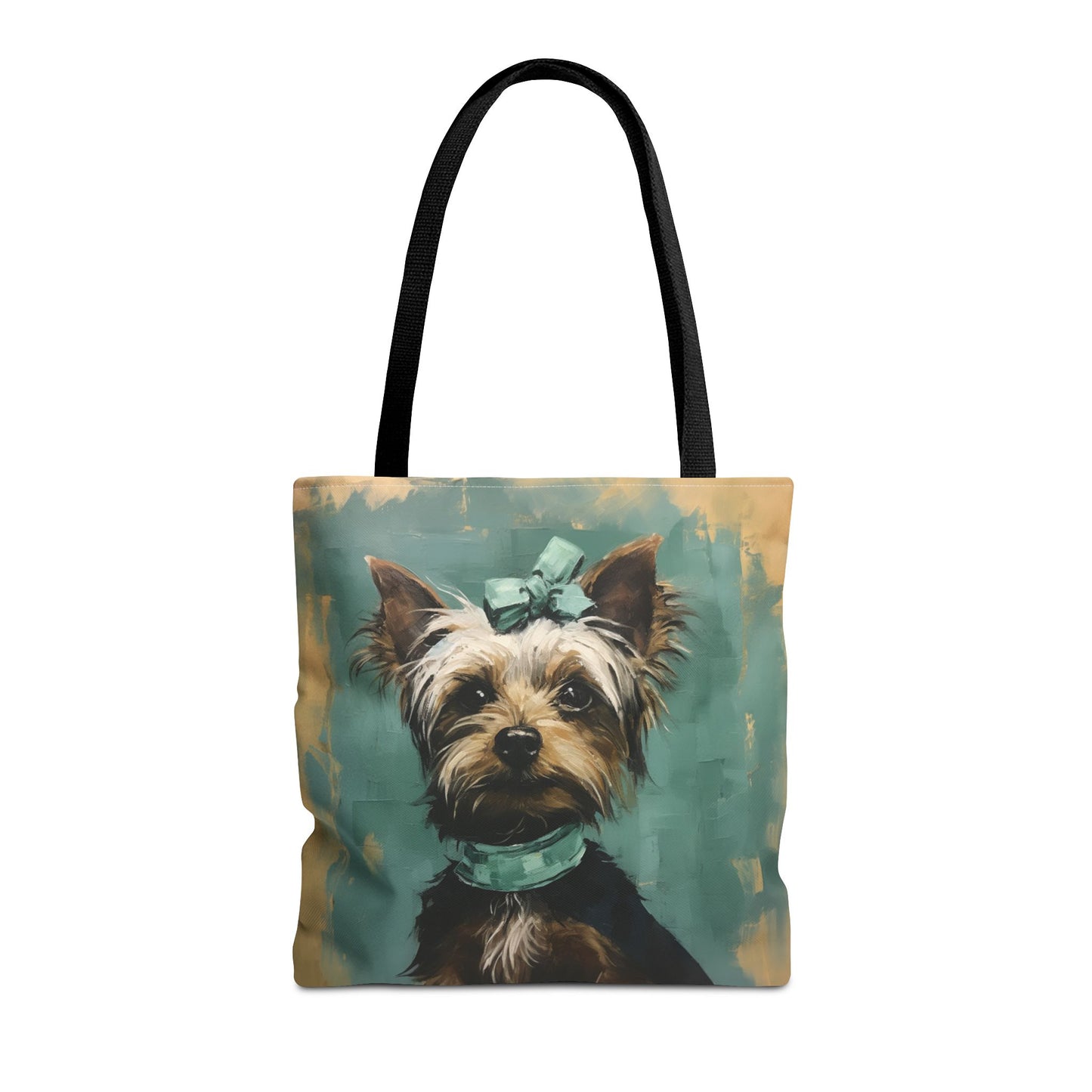 Chic Yorkie Portrait Canvas Tote Bag – Perfect for Dog Lovers