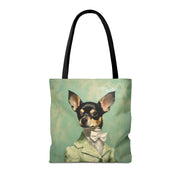 Chihuahua Dapper Style Tote Bag, Eco-Friendly Canvas Gift for Dog Lovers