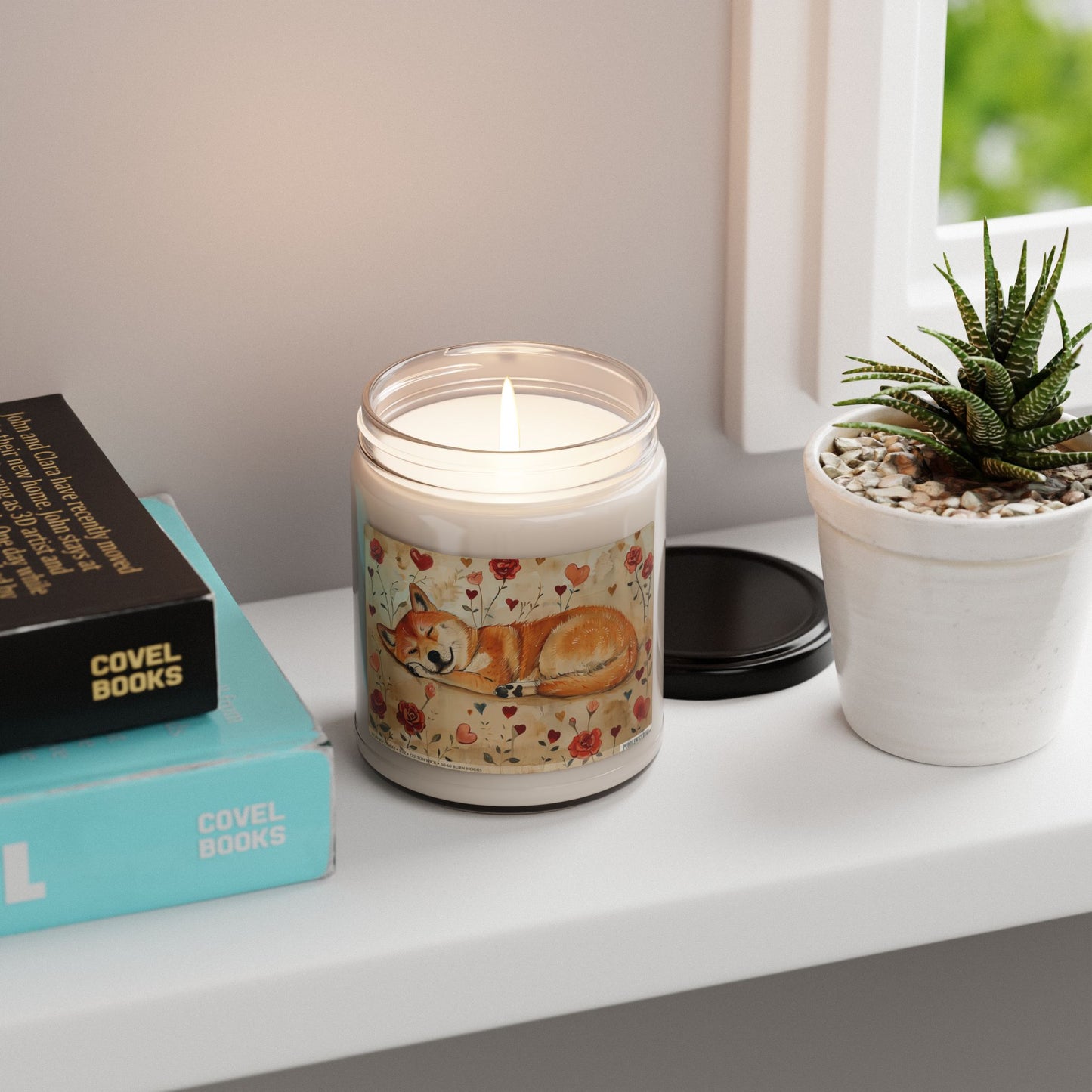 Cozy Akita Candle – Dog Lover’s Gift with Heartfelt Design