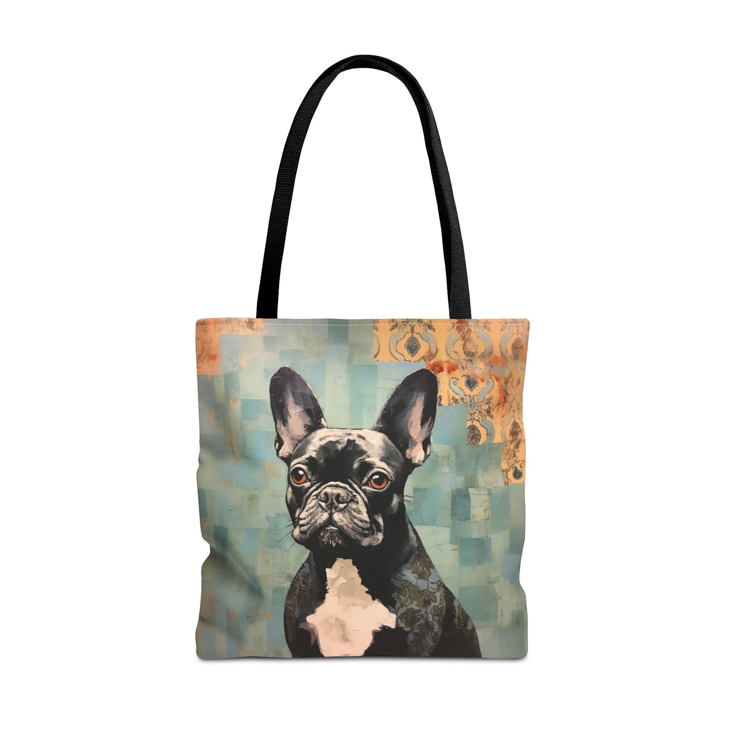 Frenchie Chic Canvas Tote Bag, Eco-Friendly Dog Lover Gift