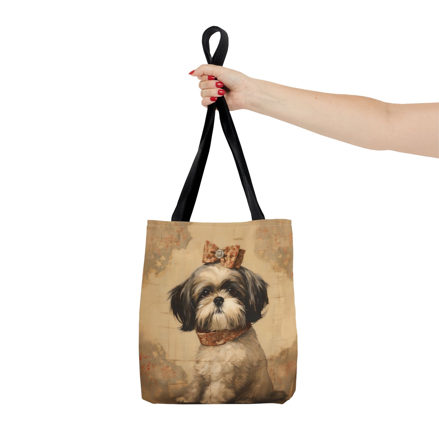 Shih Tzu Vintage Charm Tote Bag, Elegant Gift for Dog Lovers