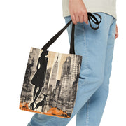 City Vibes Dog Lover Tote Bag – Modern Art Eco-Friendly Canvas