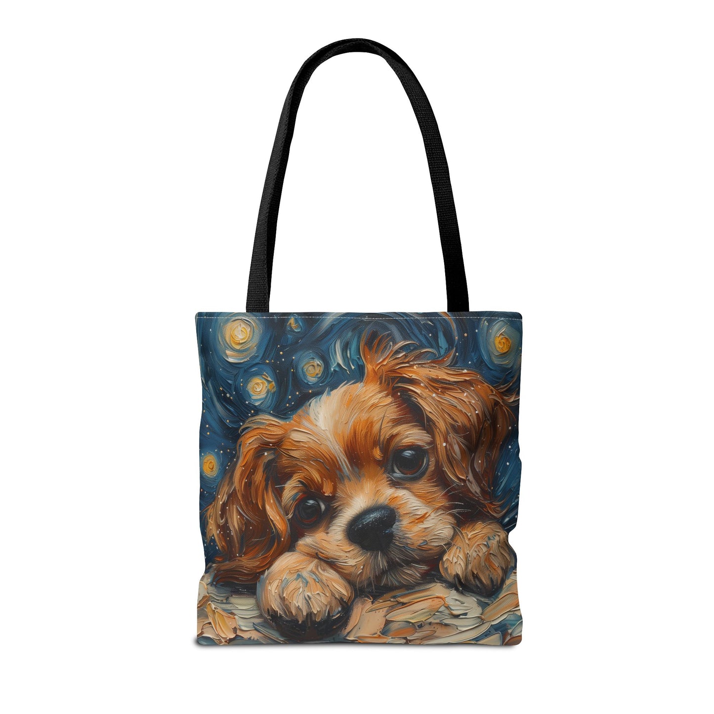 Starry Cavalier King Charles Tote Bag – Artistic & Eco-Friendly Design