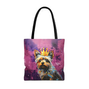 Royal Yorkshire Terrier Tote Bag - Vibrant Pop Art Design for Dog Lovers