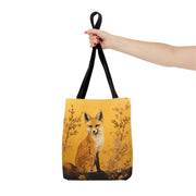 Golden Fox Canvas Tote Bag – Nature-Inspired Eco-Friendly Gift