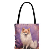 Pomeranian Canvas Tote Bag, Adorable Dog Lover's Eco Gift