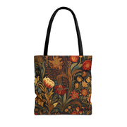 Elegant Autumn Bloom Tote Bag - Eco-Friendly Floral Market Bag