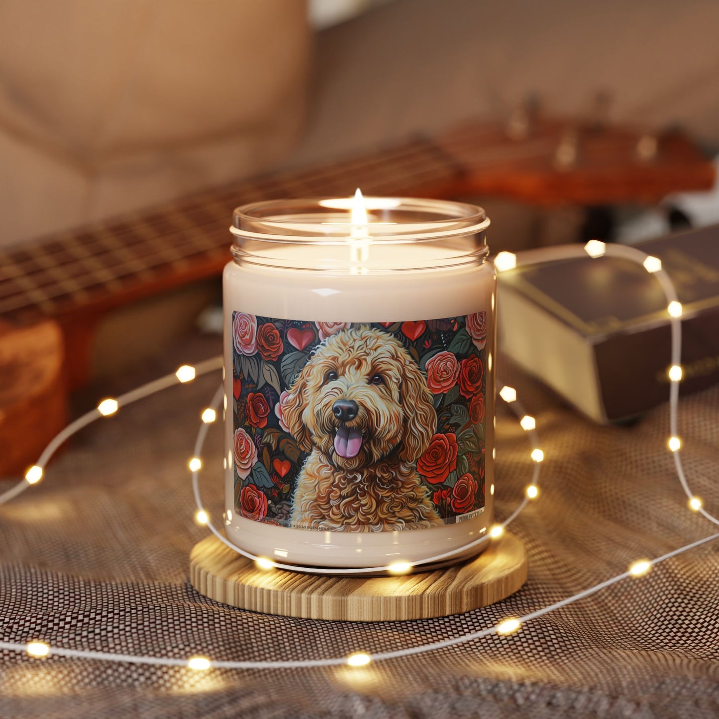 Golden Goldendoodle Candle – Pet Lover Gift & Memorial Keepsake