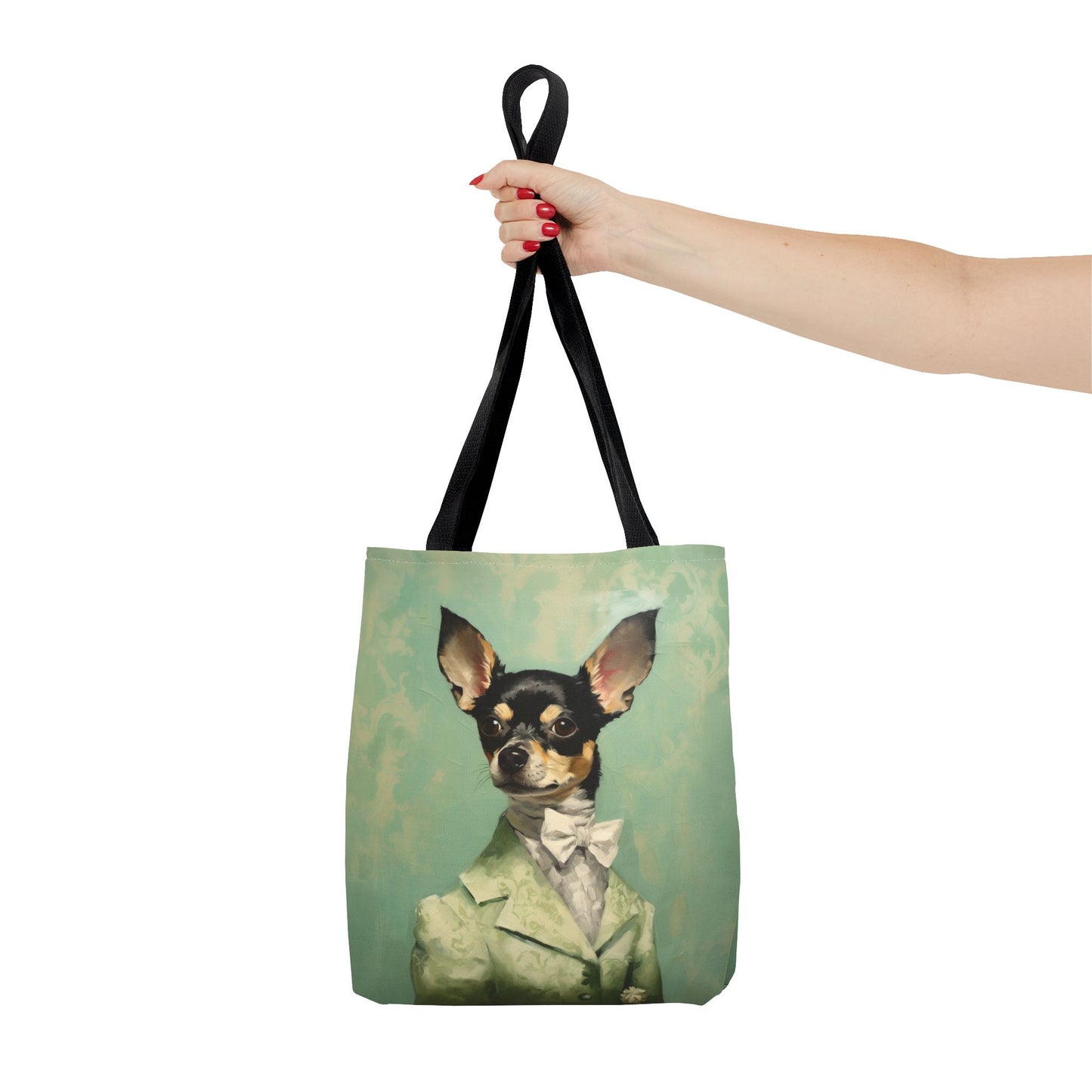 Chihuahua Dapper Style Tote Bag, Eco-Friendly Canvas Gift for Dog Lovers