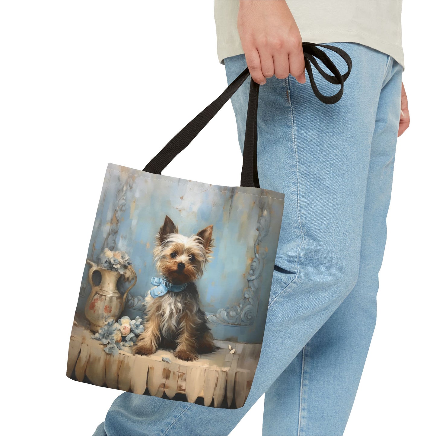 Yorkie Charm Tote Bag – Elegant Yorkshire Terrier Design