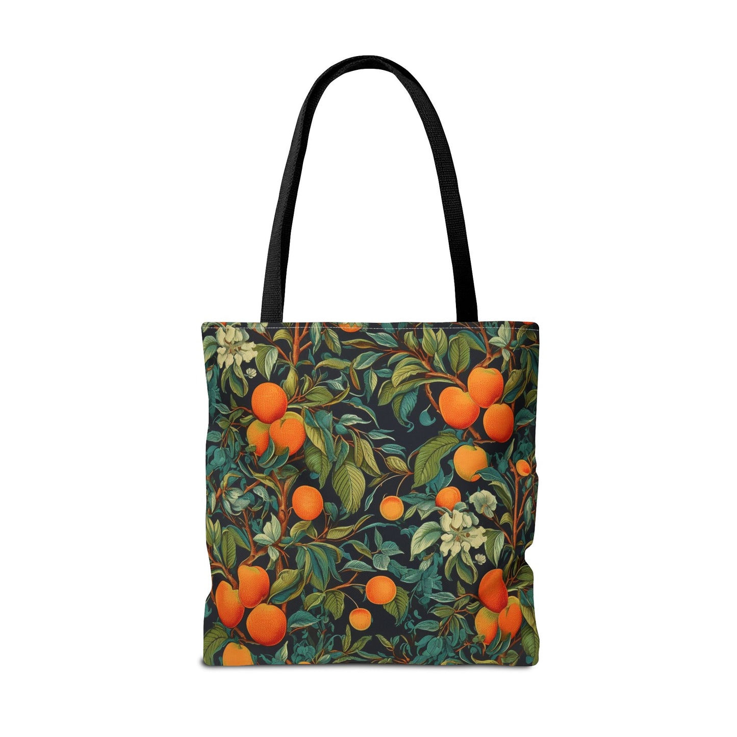 Orange Grove Canvas Tote Bag, Vibrant Citrus Design for Daily Use