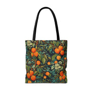 Orange Grove Canvas Tote Bag, Vibrant Citrus Design for Daily Use