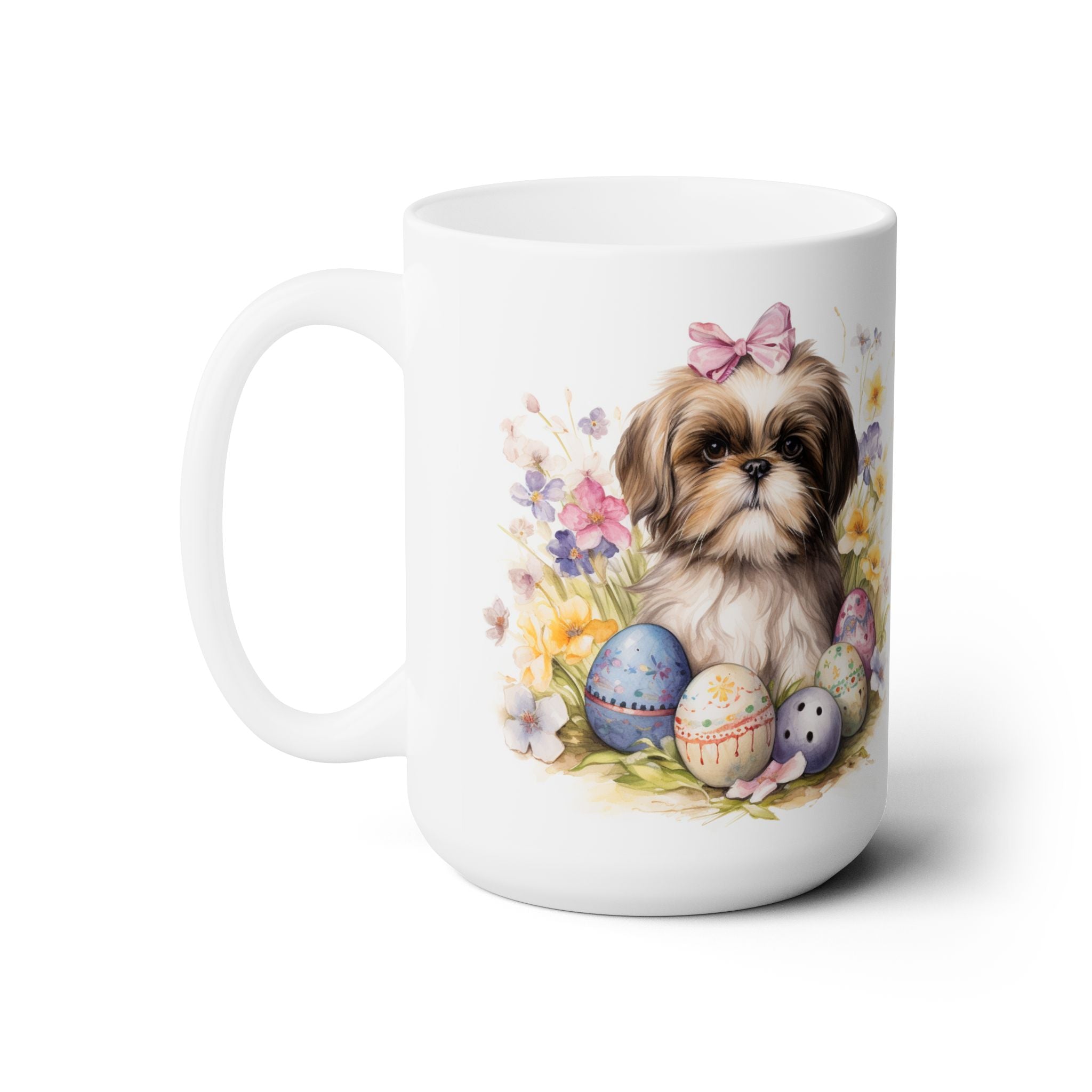 Shih Tzu Easter Pup Mug - Cute Spring Coffee Cup Gift