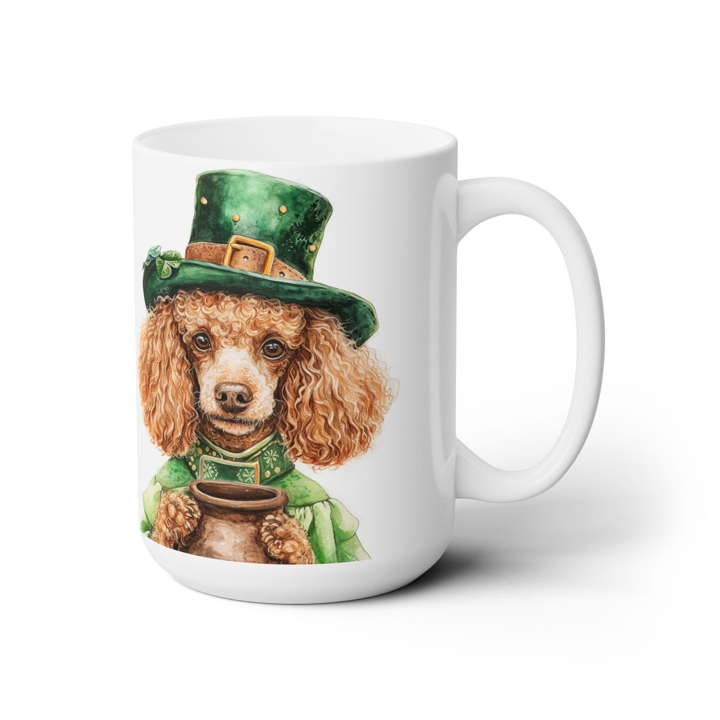 Poodle St. Patrick's Day Coffee Mug - Lucky Pup Gift Idea