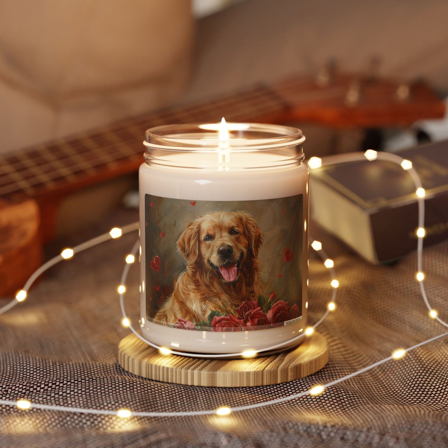 Golden Retriever Love Candle – Pet Memorial & Dog Lover Gift