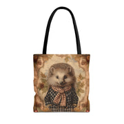 Charming Hedgehog Fall Tote Bag - Eco-Friendly Thanksgiving Market Bag