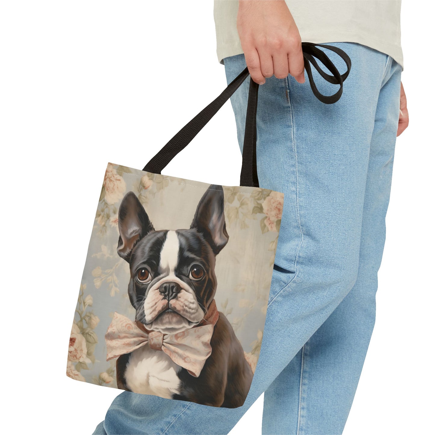 Chic French Bulldog Tote Bag, Canvas Market and Gift for Dog Lovers