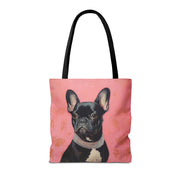 Frenchie Chic Canvas Tote Bag – Glamorous & Eco-Friendly Design