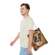 Papillon Butterfly Dreams Tote Bag, Floral Design for Dog Lovers