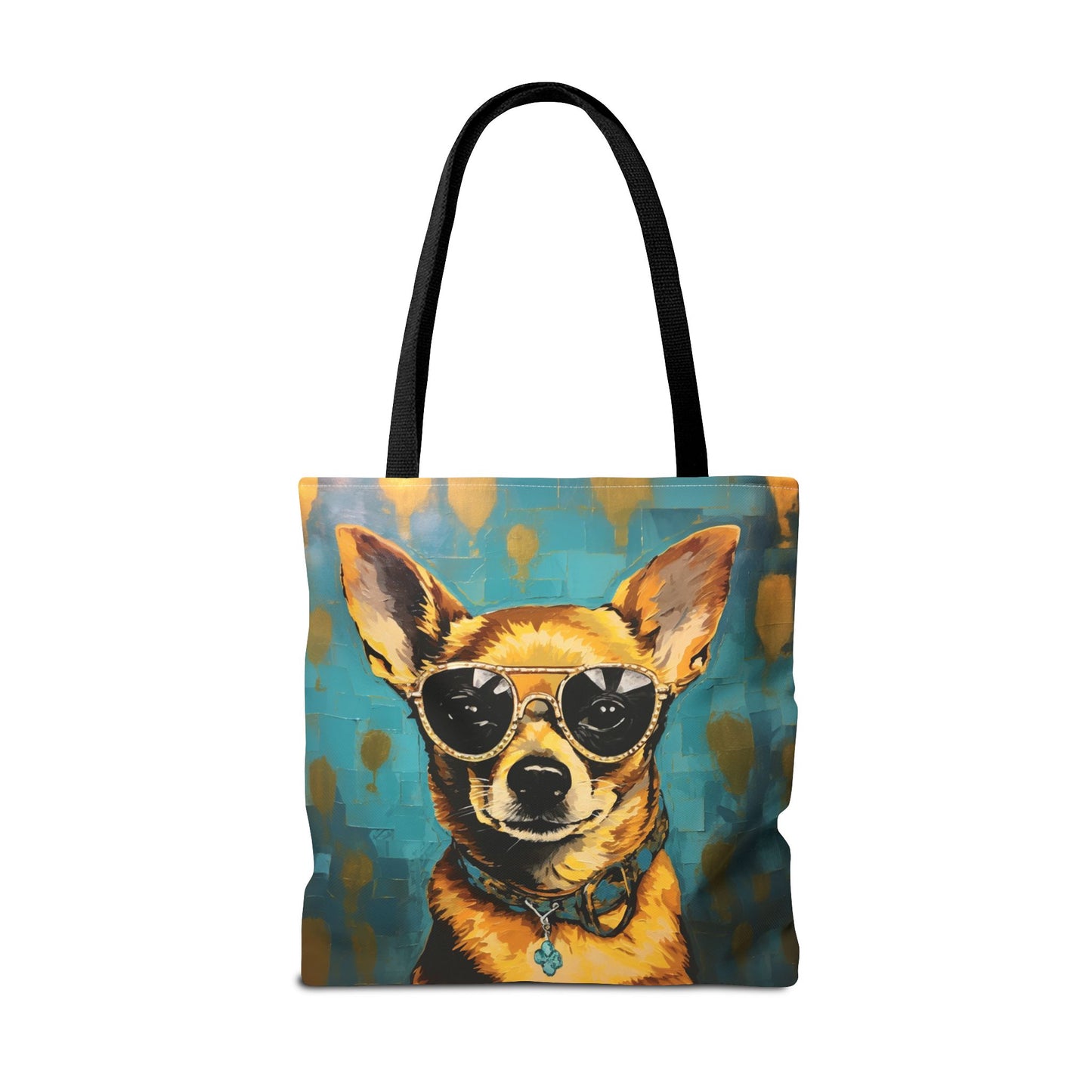 Chihuahua Glam Tote Bag – Retro Style Eco Canvas for Dog Lovers