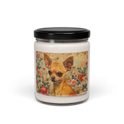 Charming Chihuahua Soy Candle – Vintage Floral Pet Lover Gift