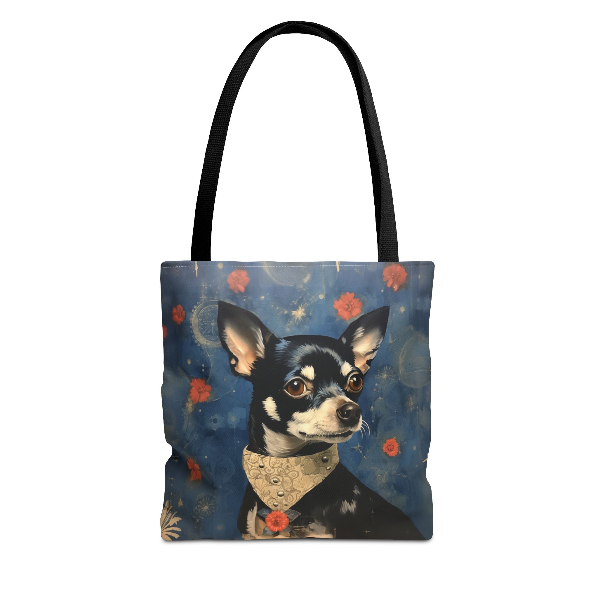 Chihuahua Galaxy Bloom Tote Bag, Artistic Eco-Friendly Market Bag for Dog Lovers