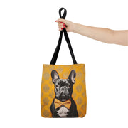 French Bulldog Bow Tie Tote Bag – Chic & Eco-Friendly Canvas Bag