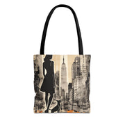 City Vibes Dog Lover Tote Bag – Modern Art Eco-Friendly Canvas