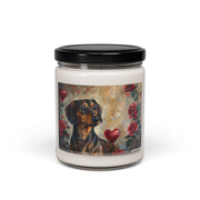 Dachshund Lover's Vintage Art Candle, Perfect Gift Idea