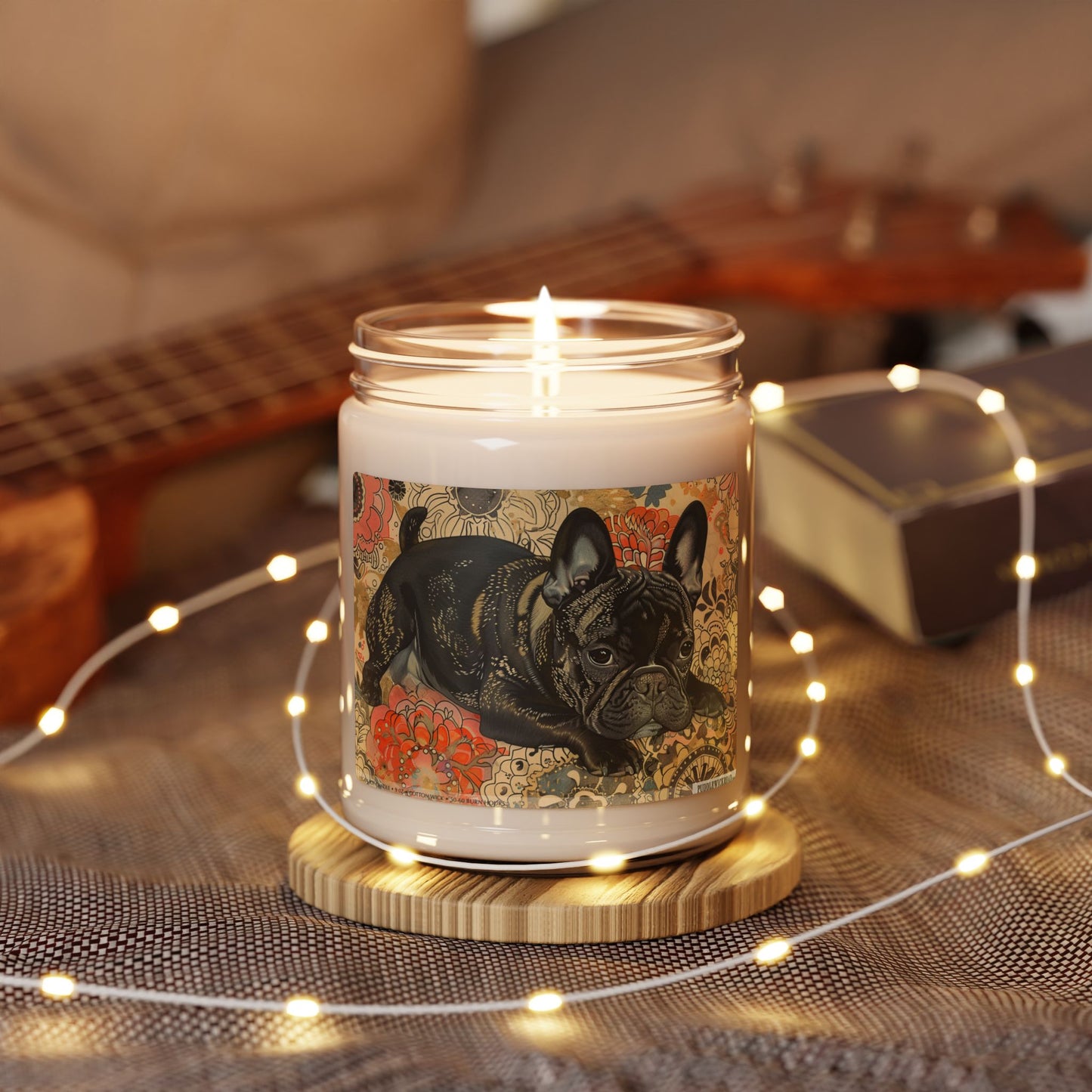 Frenchie Vintage Art Candle – Perfect Gift for Dog Lovers