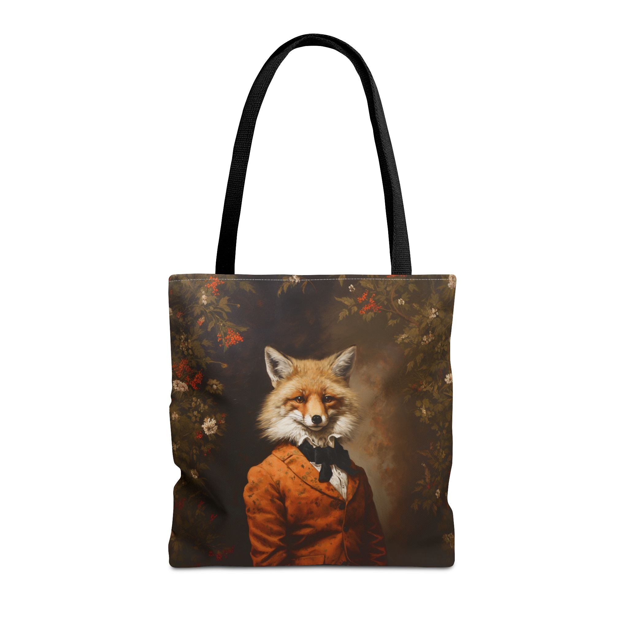 Dapper Fox Canvas Tote Bag, Artistic Nature-Lover Gift, Eco-Friendly Carryall