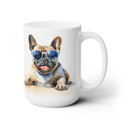 Frenchie Cool Vibes Mug – French Bulldog Coffee Cup for Dog Lovers