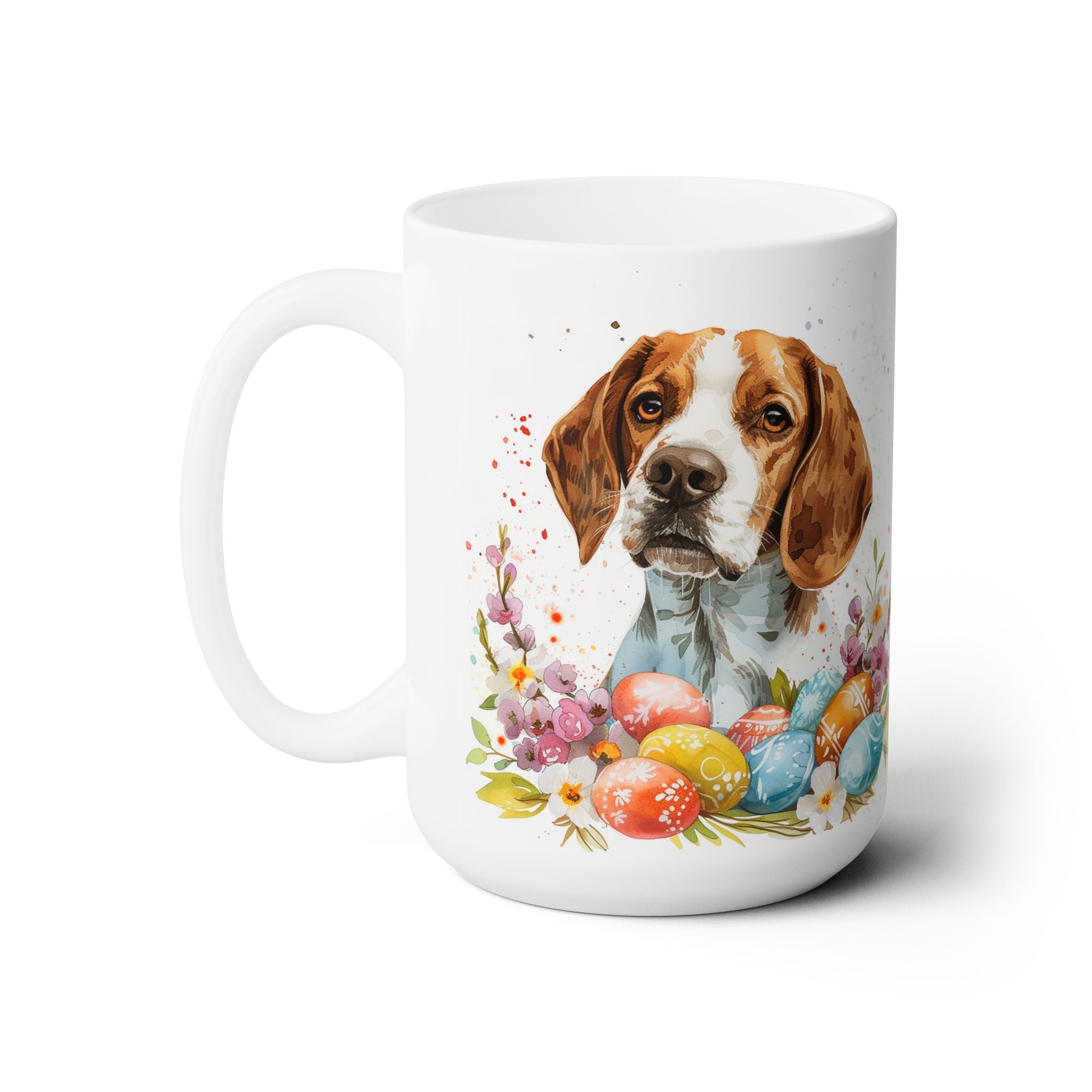 Beagle Easter Celebration Coffee Mug - Cute Spring Dog Lover Gift