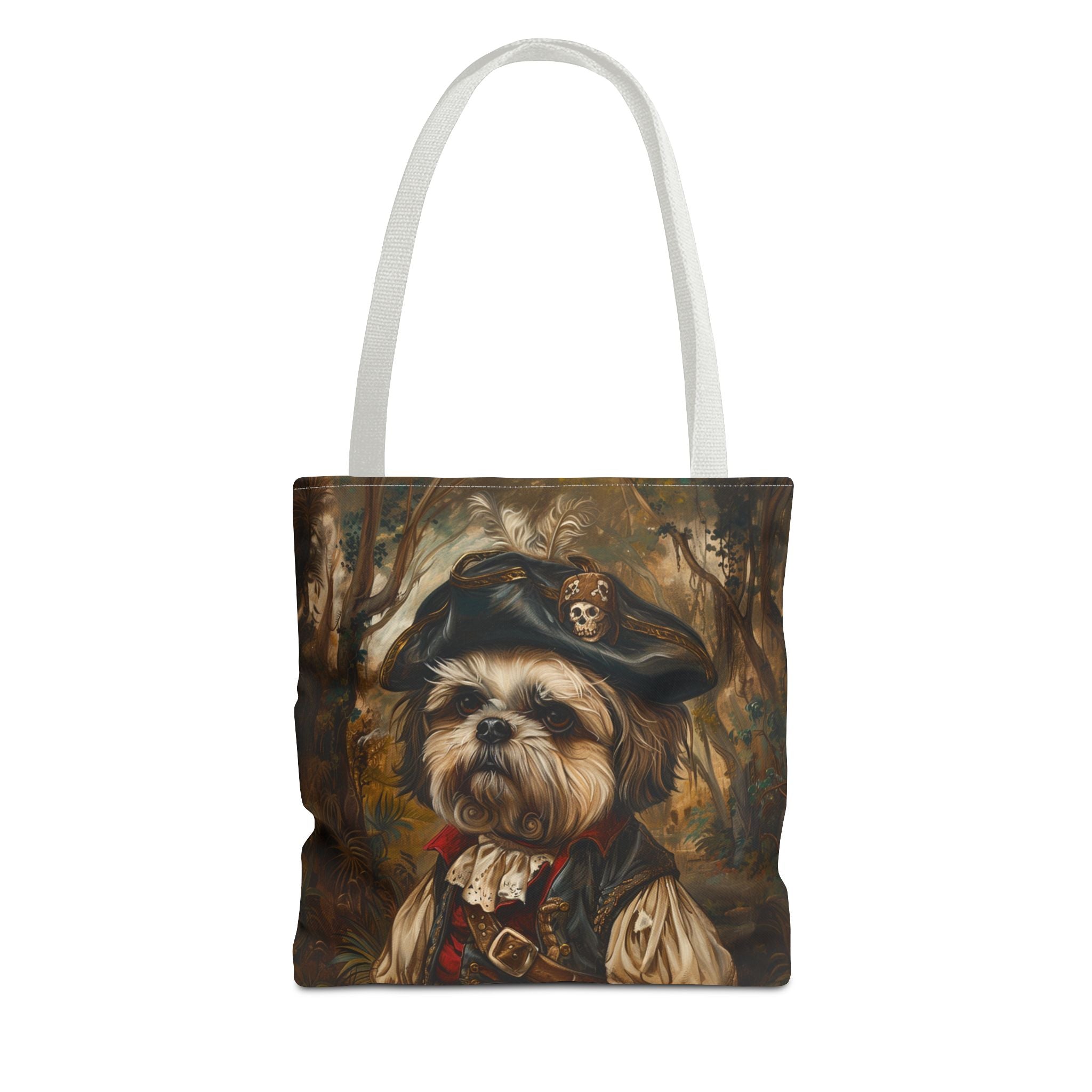 Shih Tzu Pirate Tote Bag, Eco-Friendly Canvas for Dog Lovers