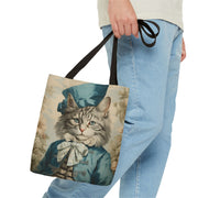 Dapper Cat Blue Regal Tote Bag – Eco-Friendly & Stylish Gift