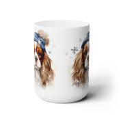 Cavalier King Charles Spaniel Winter Mug | Dog Lover Gift | Cozy Coffee Cup - Darwin & Rose