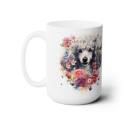 Elegant Poodle Floral Mug – Gift for Dog Lovers & Pet Parents